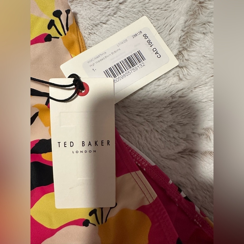 Ted Baker Marthya High Waisted Floral Bikini Bottom Swimwear - Picture 10 of 10
